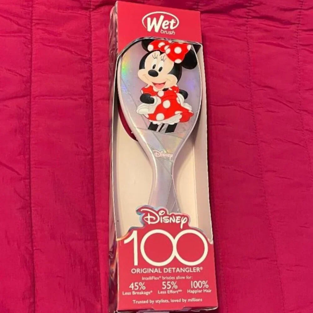 BRAND NEW ~ WET BRUSH ~ DISNEY MINNIE MOUSE 100 ~ ORIGINAL DETANGLER BRUSH